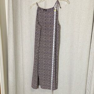 Pale pink Floral and navy Women's Dress